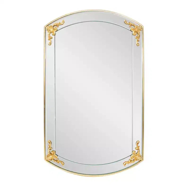 Howard Elliott 23"x39.25" Brockwell Gold Gilded Rectangular Vanity Mirror