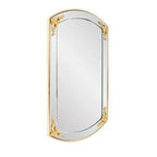 Miroir de courtoisie rectangulaire Howard Elliott 23"x39,25" Brockwell doré