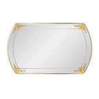 Miroir de courtoisie rectangulaire Howard Elliott 23"x39,25" Brockwell doré