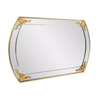 Miroir de courtoisie rectangulaire Howard Elliott 23"x39,25" Brockwell doré