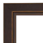 Miroir mural biseauté 23" x 29" Lara Bronze - Amanti Art : Moderne rectangulaire, aucun assemblage, quincaillerie incluse