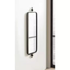 Kate & Laurel All Things Decor Miroir rectangulaire mince Kasota 9"x36" en métal noir