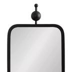 Kate & Laurel All Things Decor Miroir rectangulaire mince Kasota 9"x36" en métal noir