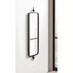 Kate & Laurel All Things Decor Miroir rectangulaire mince Kasota 9"x36" en métal noir