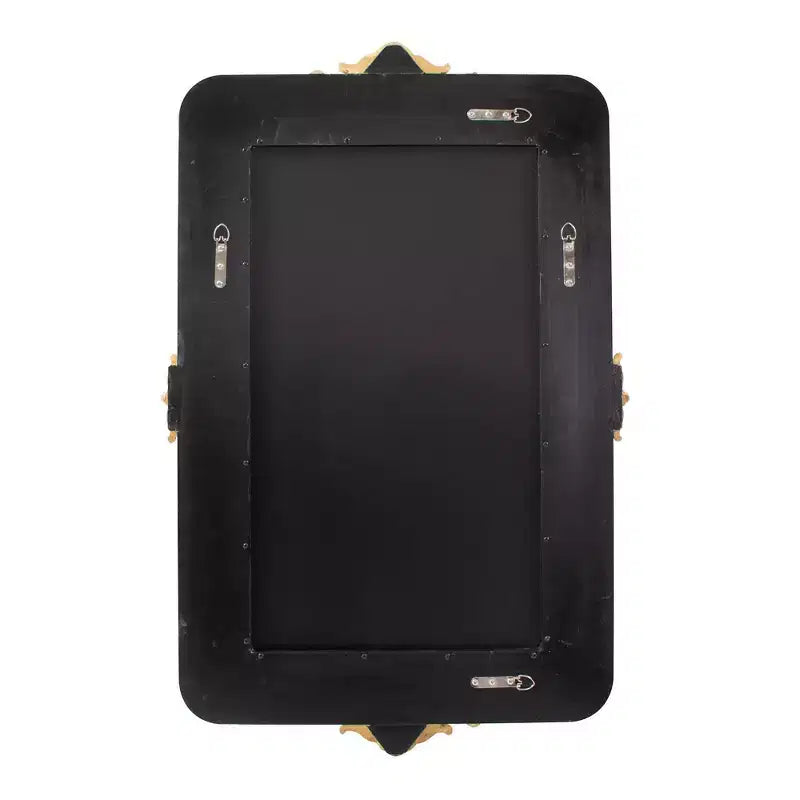 Miroir de courtoisie rectangulaire Howard Elliott 26"x40" Wanstead Park doré à la feuille d'or