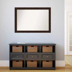 Miroir mural étroit William Mottled Bronze non biseauté 40" x 28" - Amanti Art
