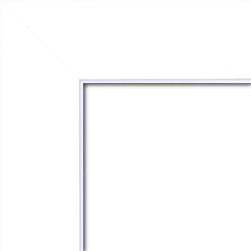Miroir mural Corvino blanc en bois non biseauté de 41 po x 29 po - Amanti Art : Rectangle moderne, fixation incluse