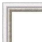 Miroir mural argenté de 41 po x 29 po sans biseau - Amanti Art