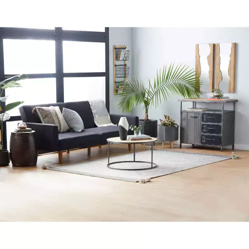Lot de 2 miroirs muraux contemporains en bois marron – Olivia & May : rectangulaire fait main, bord brut, aucun assemblage requis