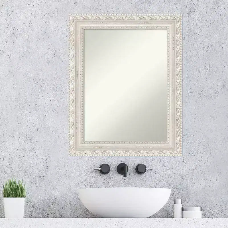 Miroir mural en bois Opera 61x76 cm, rectangulaire moderne, aucun assemblage requis - Amanti Art