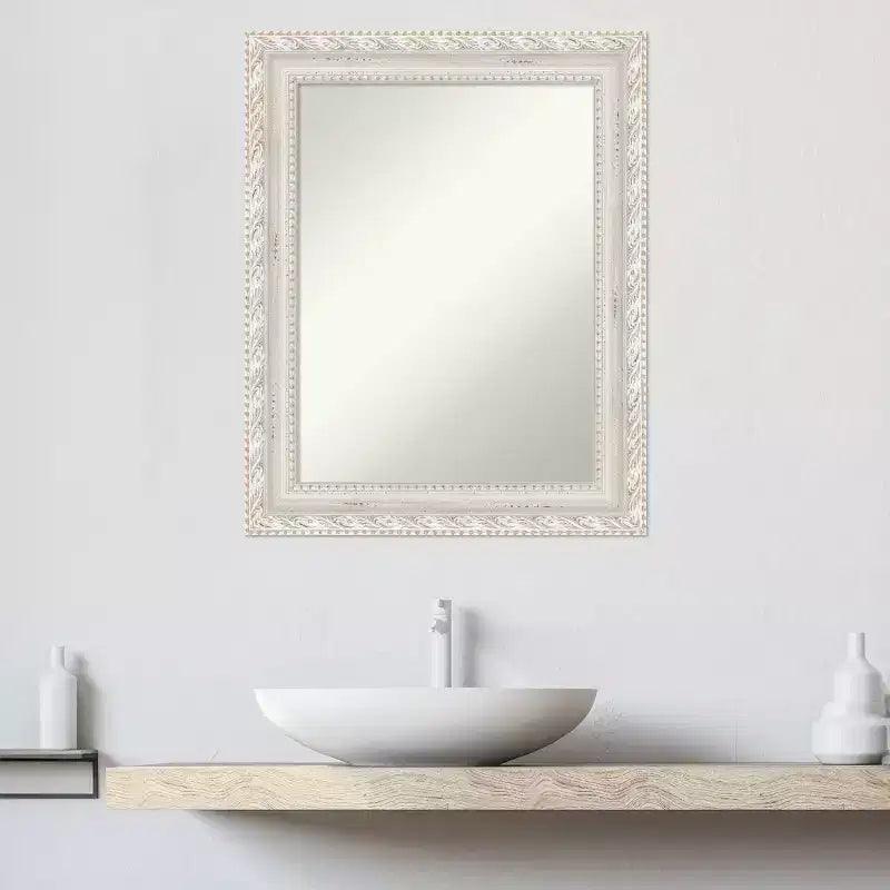 Miroir mural en bois Opera 61x76 cm, rectangulaire moderne, aucun assemblage requis - Amanti Art
