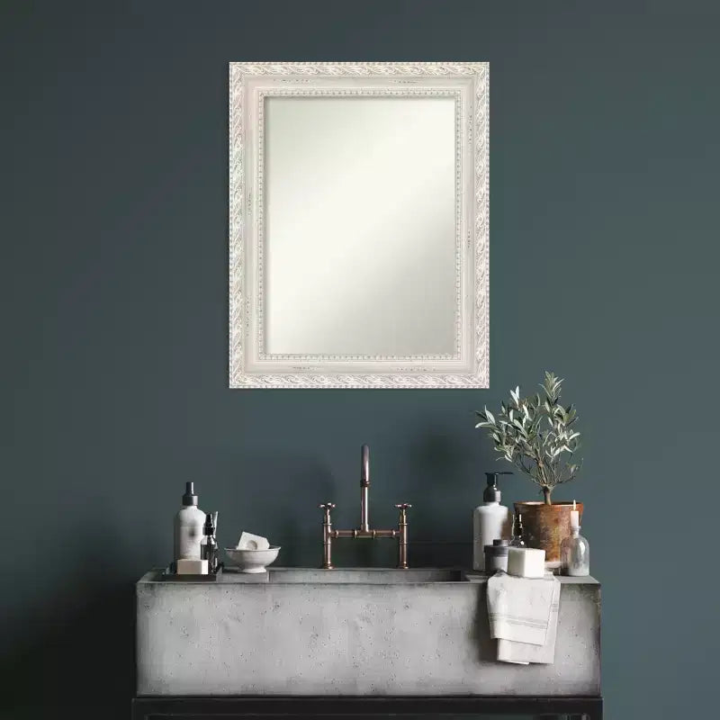 Miroir mural en bois Opera 61x76 cm, rectangulaire moderne, aucun assemblage requis - Amanti Art