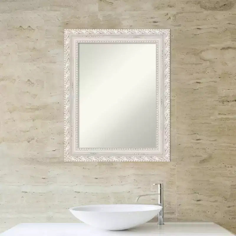 Miroir mural en bois Opera 61x76 cm, rectangulaire moderne, aucun assemblage requis - Amanti Art