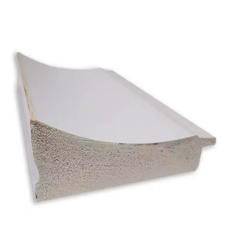 Miroir mural étroit Flair Soft White non biseauté de 32" x 26" - Amanti Art : Rectangle moderne, cadre en polystyrène, quincaillerie de montage incluse