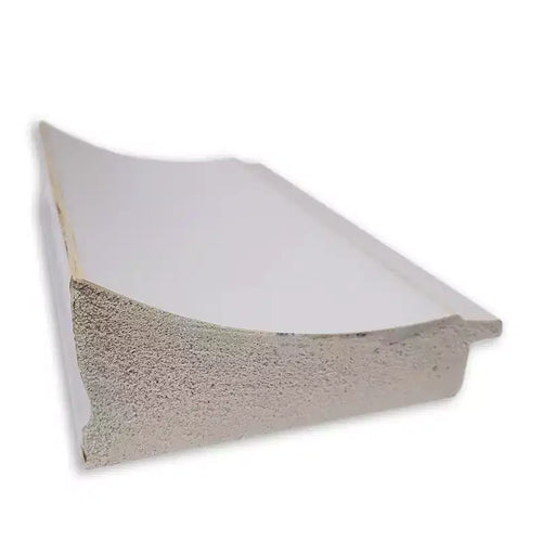 Miroir mural étroit Flair Soft White non biseauté de 32" x 26" - Amanti Art : Rectangle moderne, cadre en polystyrène, quincaillerie de montage incluse
