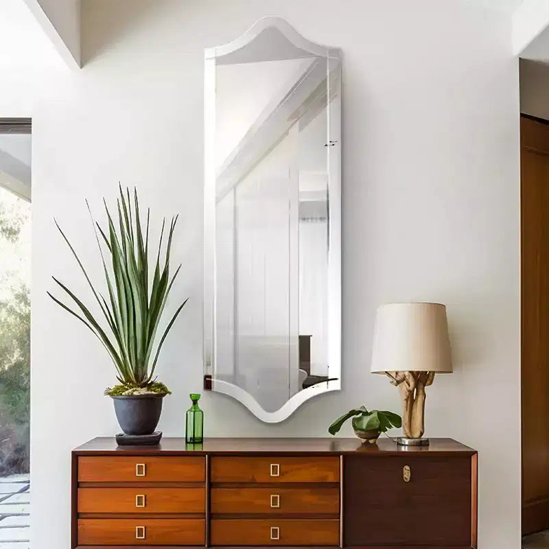 Miroir mural Howard Elliott 60"x20" pleine longueur sans cadre Collection Whitby : Rectangle moderne, aucun assemblage requis, montage MDF