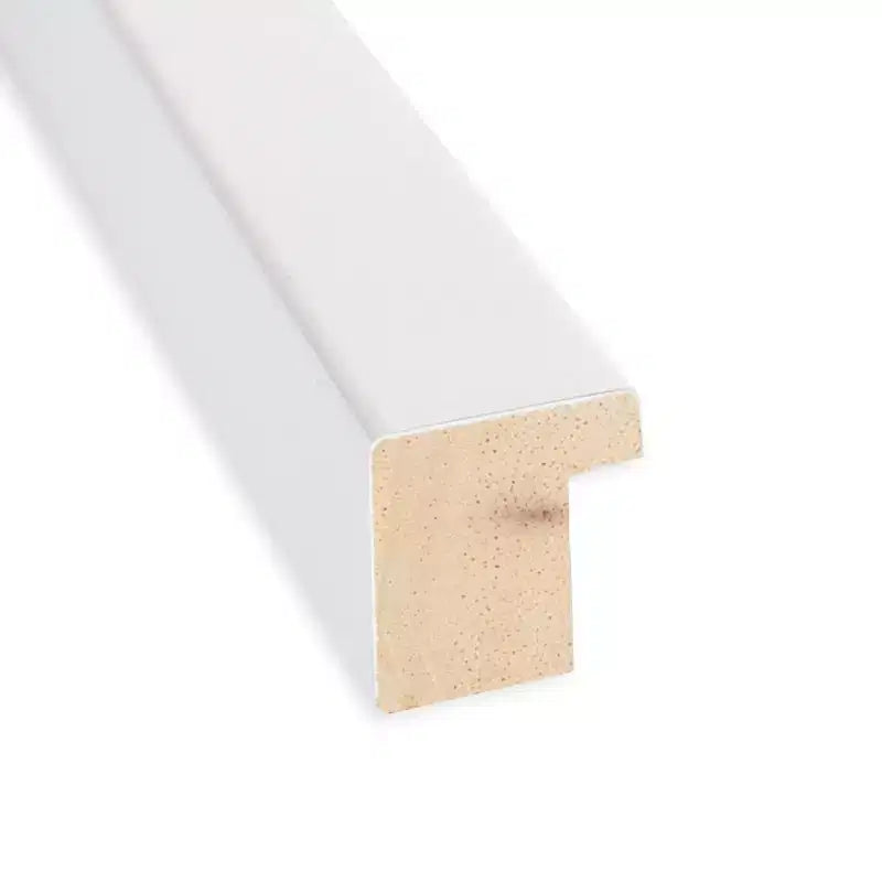 Miroir mural en bois argenté Svelte non biseauté de 28 po x 28 po – Amanti Art : Carré moderne, quincaillerie de montage incluse