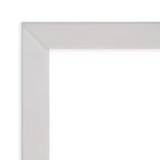 Miroir mural en bois argenté Svelte non biseauté de 28 po x 28 po – Amanti Art : Carré moderne, quincaillerie de montage incluse