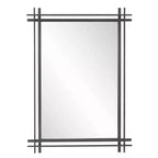 Howard Elliott 27"x38" Gold Leaf Ornate Framed Rectangular Wall Mirror: Modern Style, Polyurethane Frame, No Assembly Required