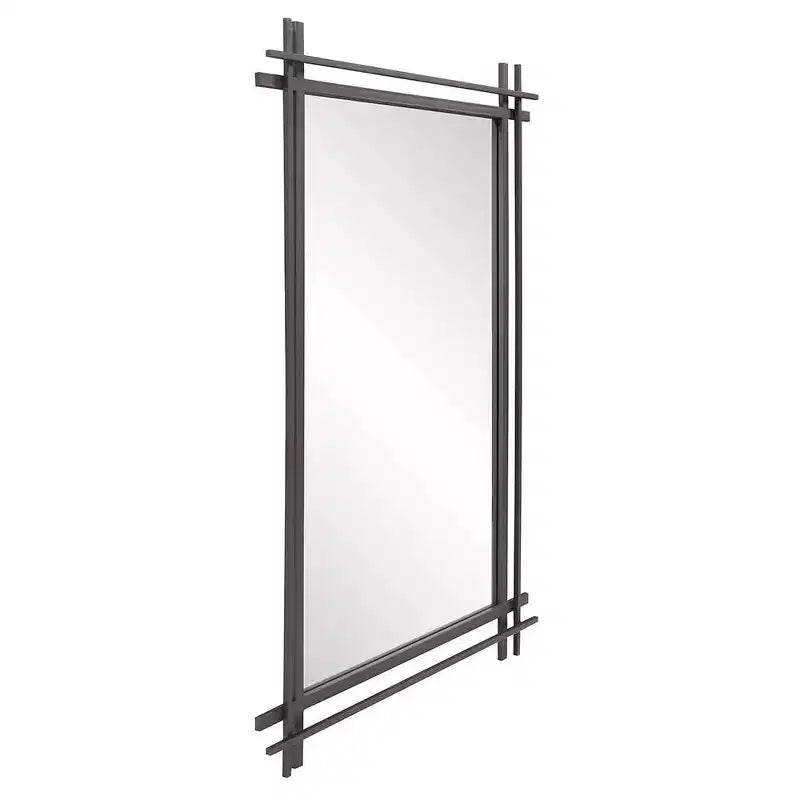 Miroir mural rectangulaire Howard Elliott 27"x38" doré à cadre orné : Style moderne, cadre en polyuréthane, aucun assemblage requis