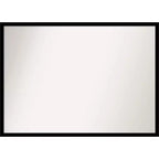 40" x 29" Non-Beveled Bathroom Wall Mirror Jet Black - Amanti Art: Rectangle, Polystyrene Frame, Wall Mounted