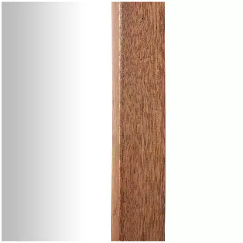 Miroir Mural Simpliste en Bois 40"x22" avec Bords Arrondis Marron - Olivia & May : Design Moderne, Cadre en MDF, Aucun Assemblage Requis