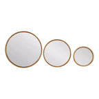 Kate & Laurel All Things Decor (Lot de 3) Lot de miroirs muraux ronds Valenti Marron rustique