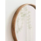 Kate & Laurel All Things Decor (Lot de 3) Lot de miroirs muraux ronds Valenti Marron rustique