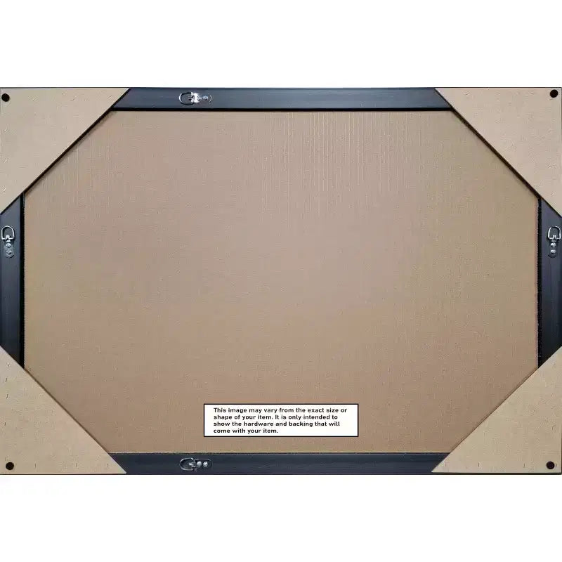 Miroir mural de salle de bain Morgan en bois 38 po x 26 po, non biseauté, blanc/bleu - Amanti Art