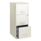 Classeur vertical intelligent de 45,7 cm de profondeur à 3 tiroirs de largeur Lettre Space Solutions Blanc perle