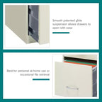 Classeur vertical intelligent de 45,7 cm de profondeur à 3 tiroirs de largeur Lettre Space Solutions Blanc perle