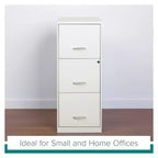 Classeur vertical intelligent de 45,7 cm de profondeur à 3 tiroirs de largeur Lettre Space Solutions Blanc perle