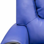 Fauteuil inclinable pour enfants en PVC avec fonction d'inclinaison par poussée, porte-gobelet et repose-pieds confortable