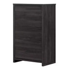 Commode à 5 tiroirs pour enfant South Shore Tao, chêne gris : commode verticale, quincaillerie anti-basculement, meubles pour adolescents et enfants