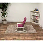 Fauteuil à bascule pour enfants entièrement rembourré et dossier rose – Cadeau Mark : fauteuil d'appoint pour tout-petits, structure en bois, mobilier pour enfants