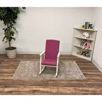 Fauteuil à bascule pour enfants entièrement rembourré et dossier rose – Cadeau Mark : fauteuil d'appoint pour tout-petits, structure en bois, mobilier pour enfants