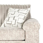 Ensemble canapé, causeuse et fauteuil câlin en velours côtelé à grosses côtes Nason de Roundhill Furniture