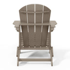 Chaise Adirondack pliante d'extérieur tout temps Polytrends Laguna résistante à la décoloration pour patio