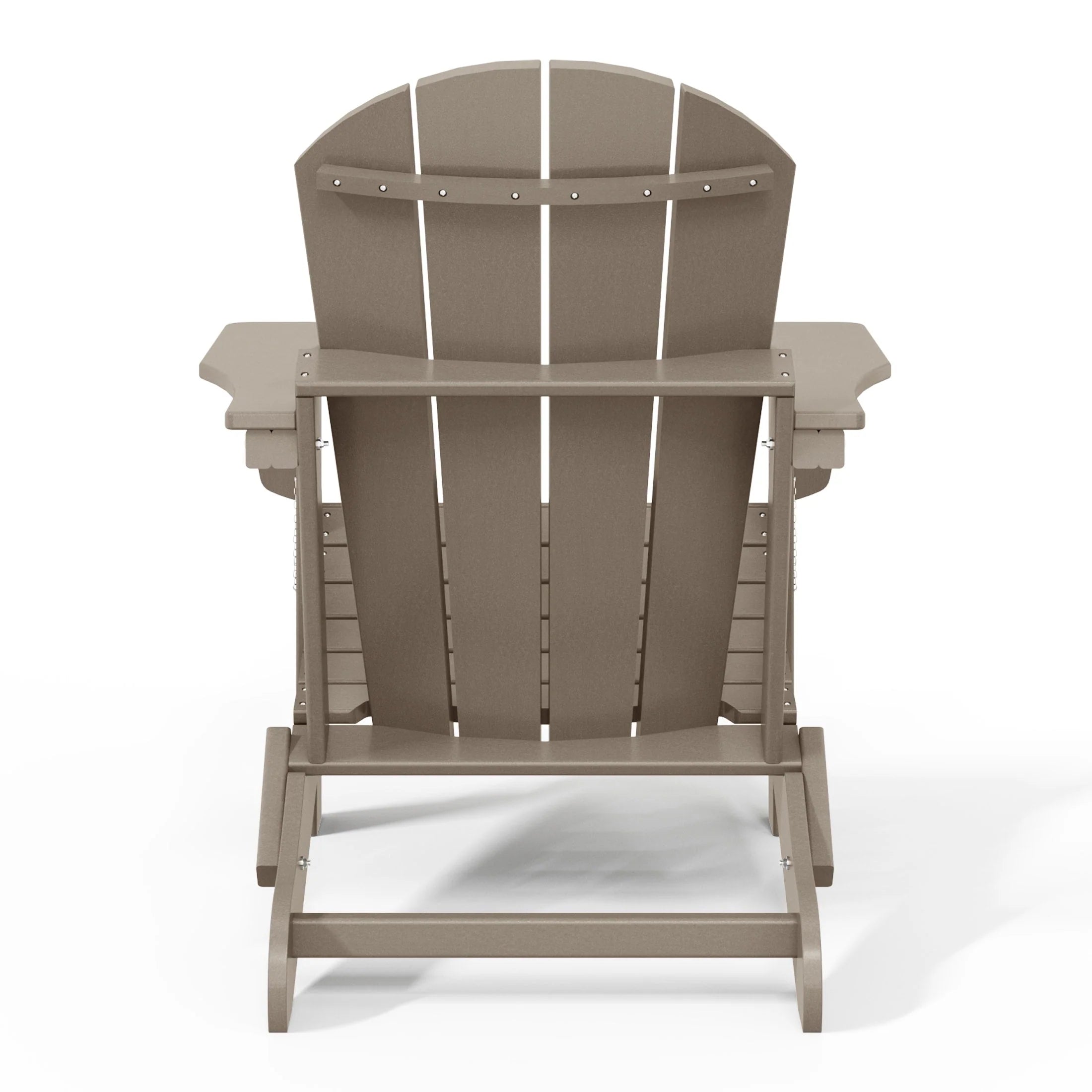 Chaise Adirondack pliante d'extérieur tout temps Polytrends Laguna résistante à la décoloration pour patio