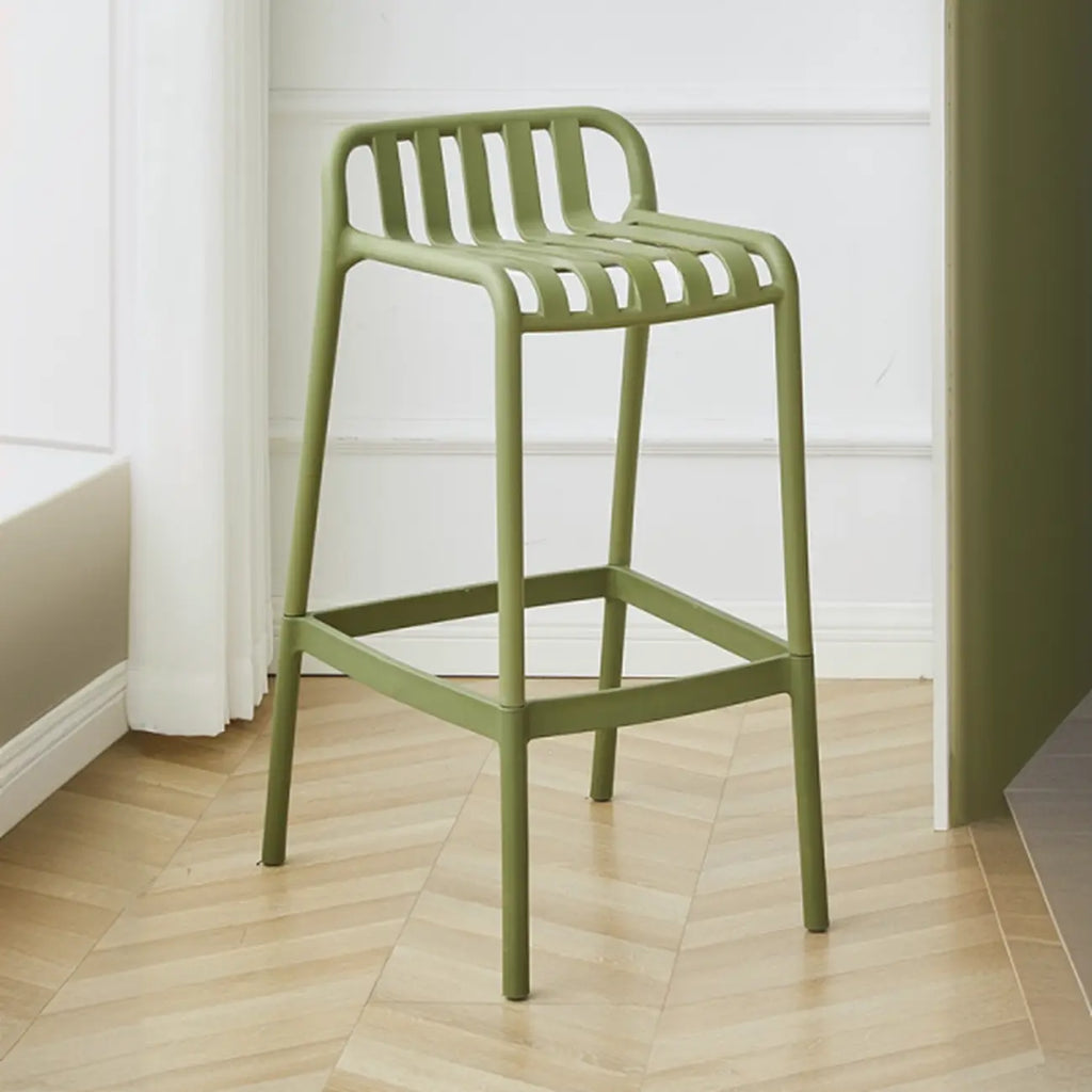 Tabouret de Bar Minimaliste en Plastique pour Intérieur Extérieur