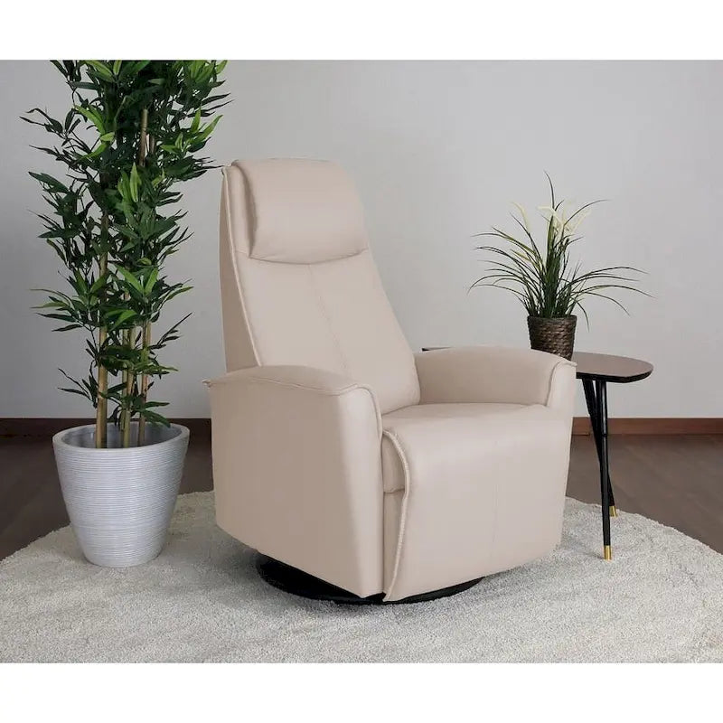 Fauteuil inclinable pivotant en cuir Fjords Urban