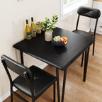Ensemble table de cuisine et chaises pour salle à manger - 3 pièces