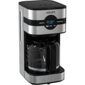 Cafetière numérique 10 tasses, acier inoxydable noir, programmation de l'infusion, pause et service automatiques