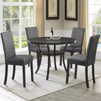 Subrtex Lot de 2 chaises de salle à manger d'intérieur en similicuir, chaises modernes du milieu du siècle pour la maison