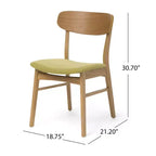 Ensemble de salle à manger GDFStudio Balfern 5 pièces, style moderne du milieu du siècle, en bois et rembourré