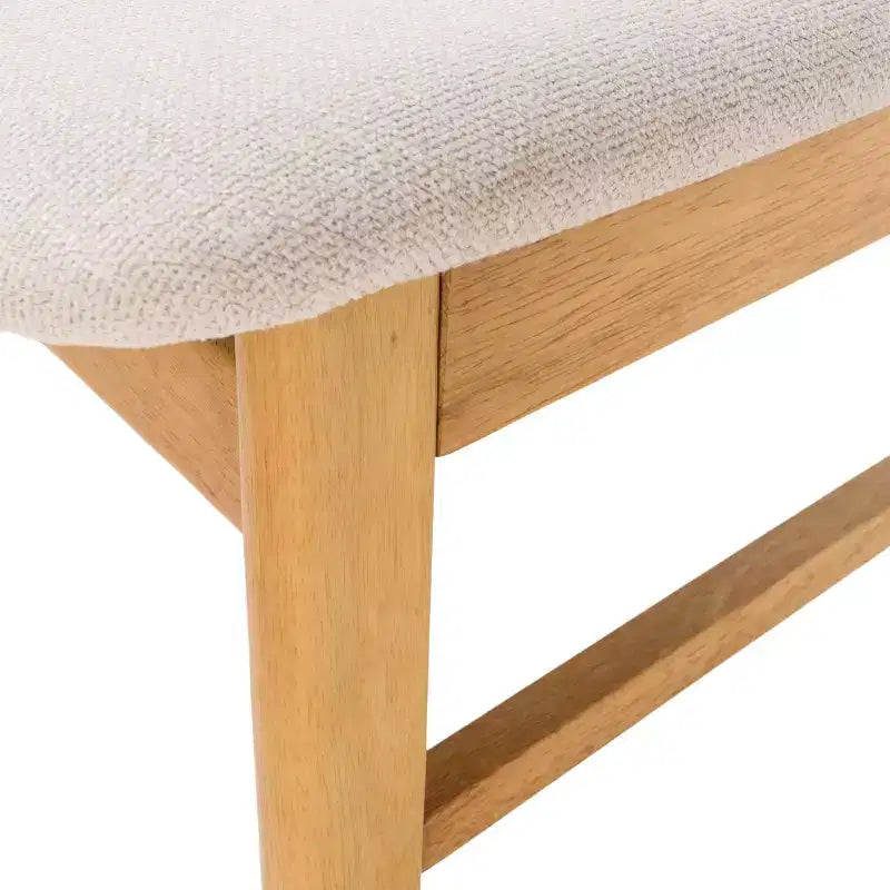 Ensemble de salle à manger GDFStudio Balfern 5 pièces, style moderne du milieu du siècle, en bois et rembourré