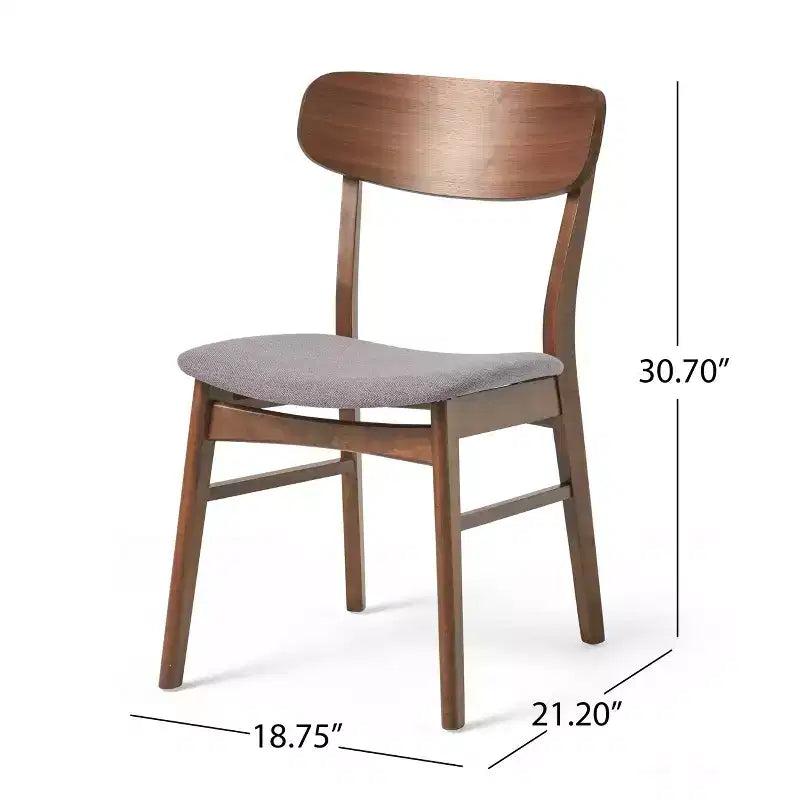 Ensemble de salle à manger GDFStudio Balfern 5 pièces, style moderne du milieu du siècle, en bois et rembourré