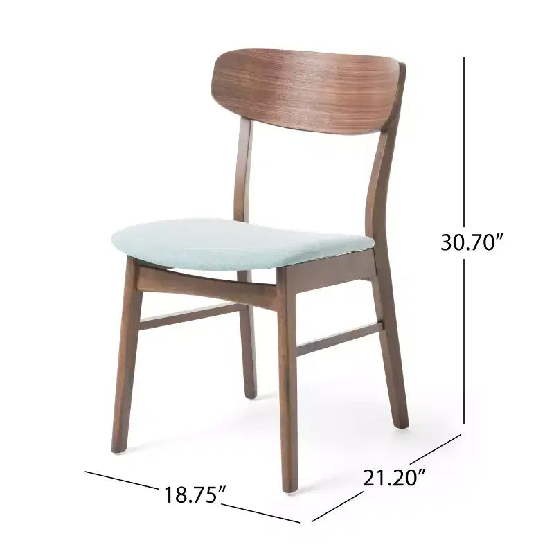 Ensemble de salle à manger GDFStudio Balfern 5 pièces, style moderne du milieu du siècle, en bois et rembourré
