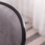Tabouret de bar pivotant et réglable Roundhill Furniture Masaccio avec base chromée, gris vieilli, lot de 2
