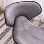 Tabouret de bar pivotant et réglable Roundhill Furniture Masaccio avec base chromée, gris vieilli, lot de 2